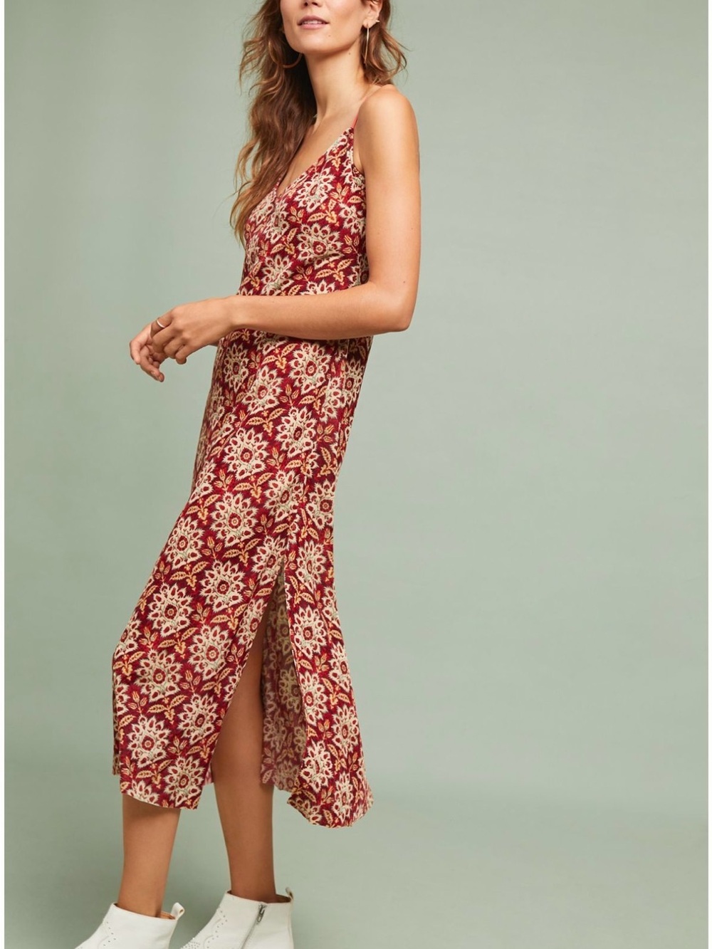 Great Condition Anthropologie Corey Lynn Calter Ana Velvet Slip Dress Size XS